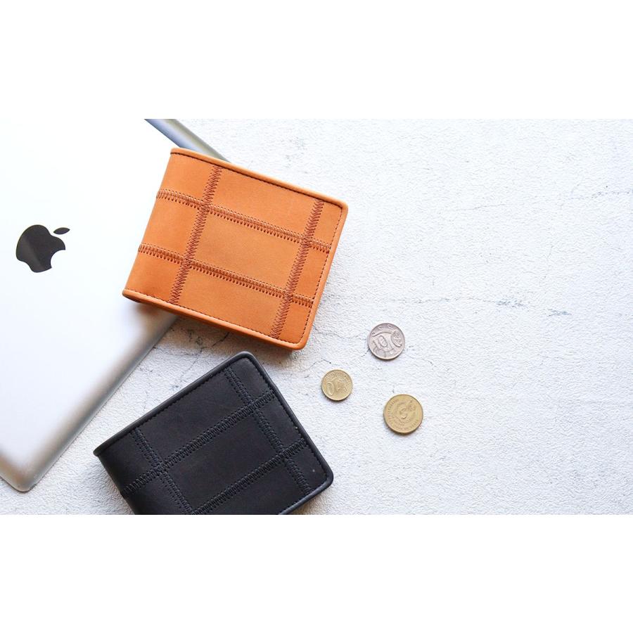 TRION（トライオン） 二つ折り財布 財布 DPC80MR 本革 パネルレザー