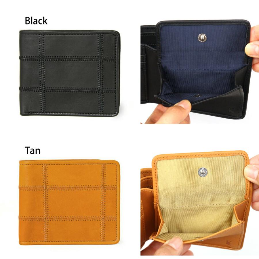 TRION（トライオン） 二つ折り財布 財布 DPC80MR 本革 パネルレザー