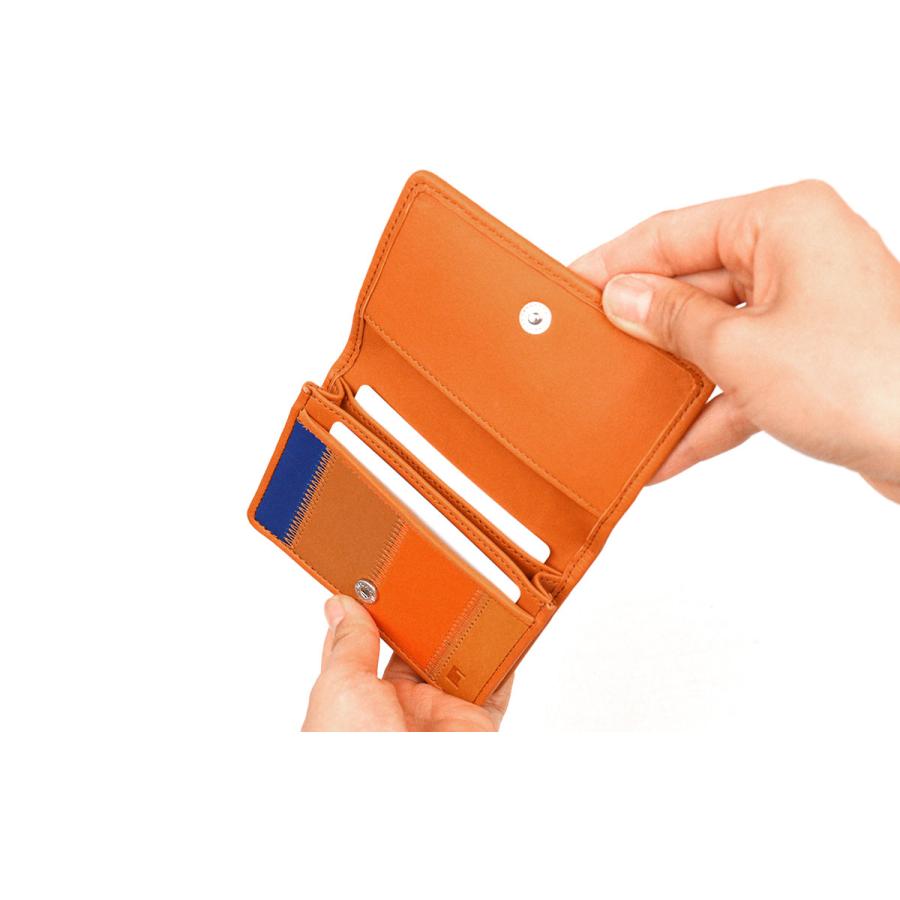 Berluti ワパ wapa レザーケース オレンジ系　マルチカラー TRION（トライオン） カードケース 名刺入れ カラフル 財布 DPC808MTWR