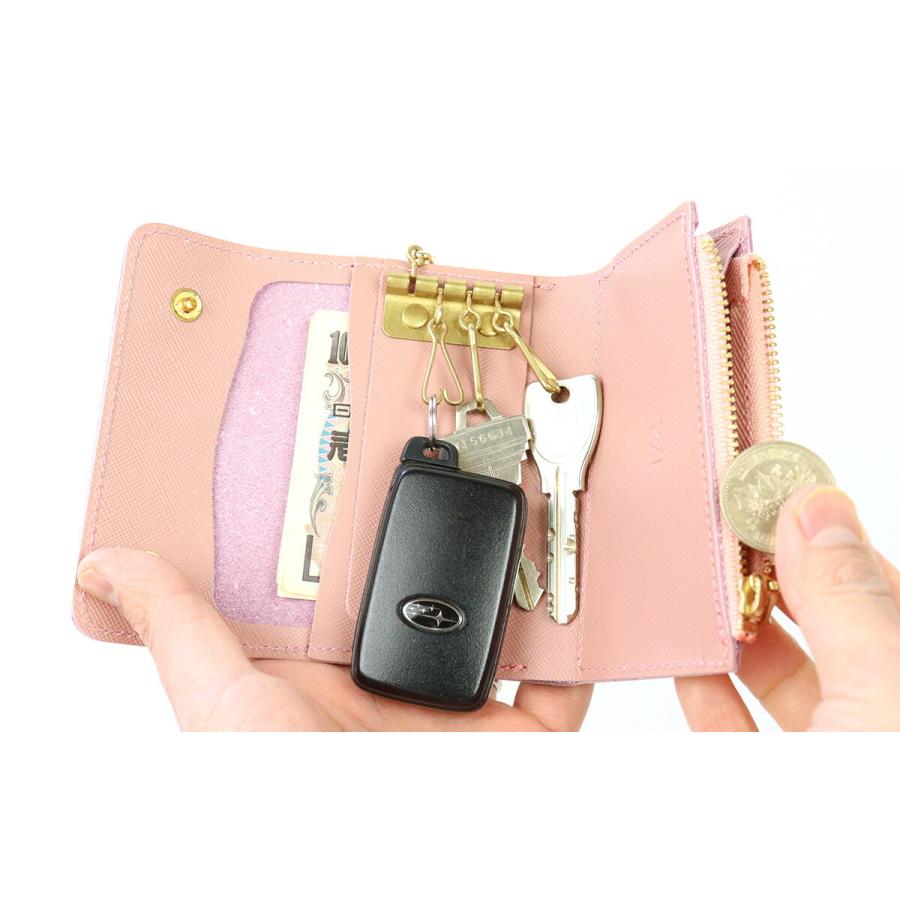 1/2 HALF キーケース お財布機能付き1/2 HALF KEY/PAY ミニ財布 HA-252