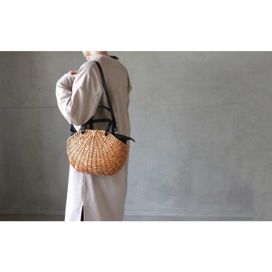 ikot バスケット ラタンバスケット 肩掛け かごバッグ 2WAY ワン