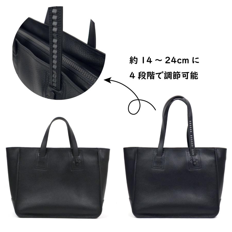 2WAYトートバッグ 横型 大容量 A4 トモエ TOMOE ビジネスバッグ 出張 INTRO LTM_R2 ユニセックス メンズ レディース 牛革 本革 シボ タンブルレザーの画像