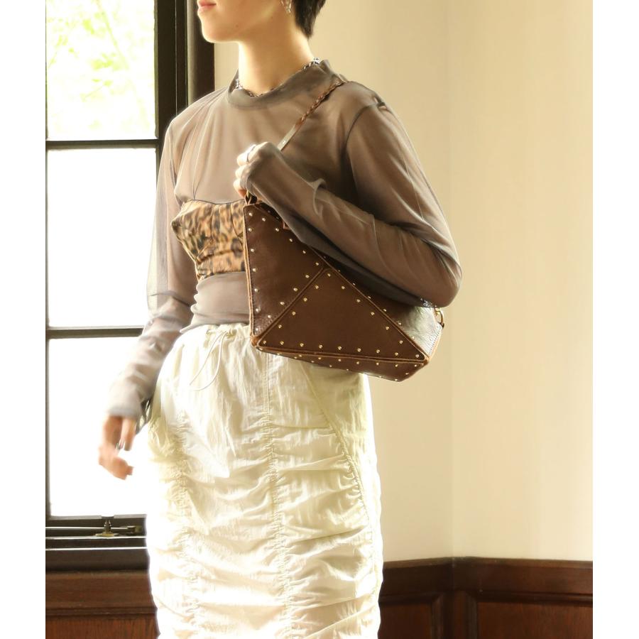 robita（ロビタ） 生産終了品 ショルダーバッグ スタッズ 三角パネル