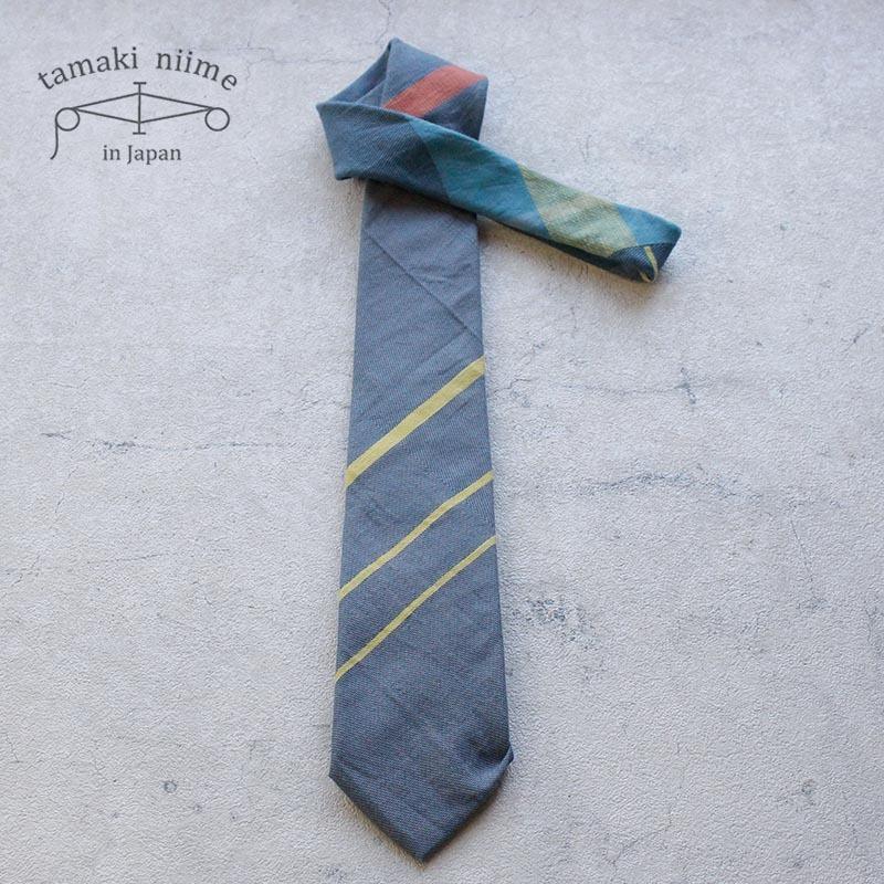 tamaki niime コットンネクタイ お洒落ネクタイ 播州織 8cm tamaki