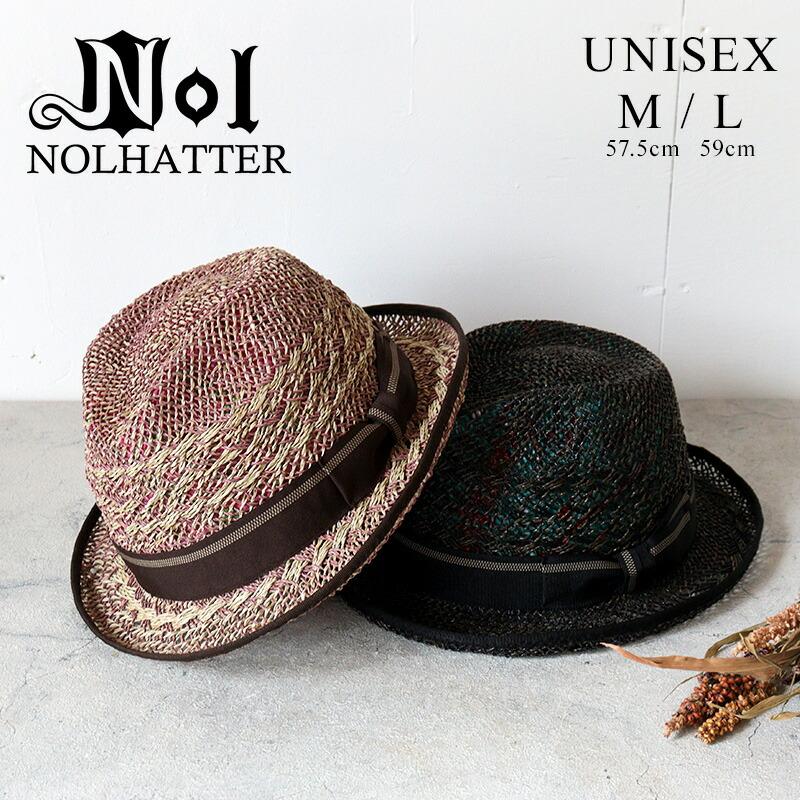 NOL（ノル） 天然草 中折れ帽 Pulin pandan dia 春夏 57.5cm 59cm 帽子