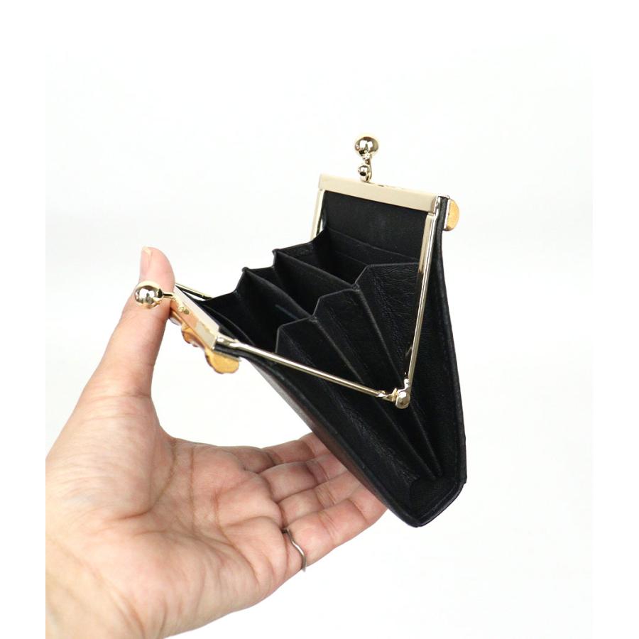 POMTATA（ポンタタ） がま口財布 バンブー 竹製金具 BAM 本革 牛革