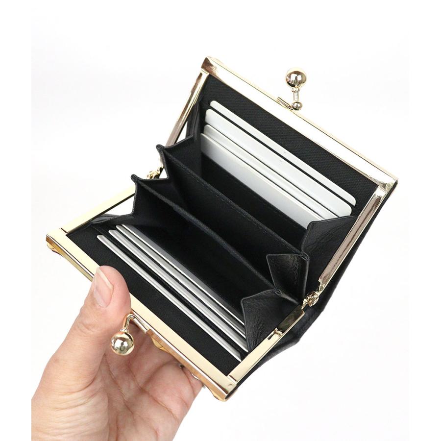 POMTATA（ポンタタ） がま口財布 バンブー 竹製金具 BAM 本革 牛革
