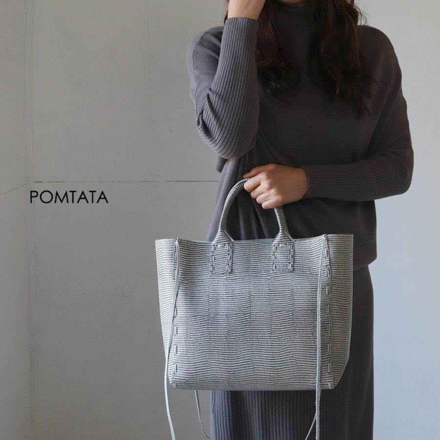 POMTATA（ポンタタ） トートバッグ ミドルサイズ 本革 ベーシック