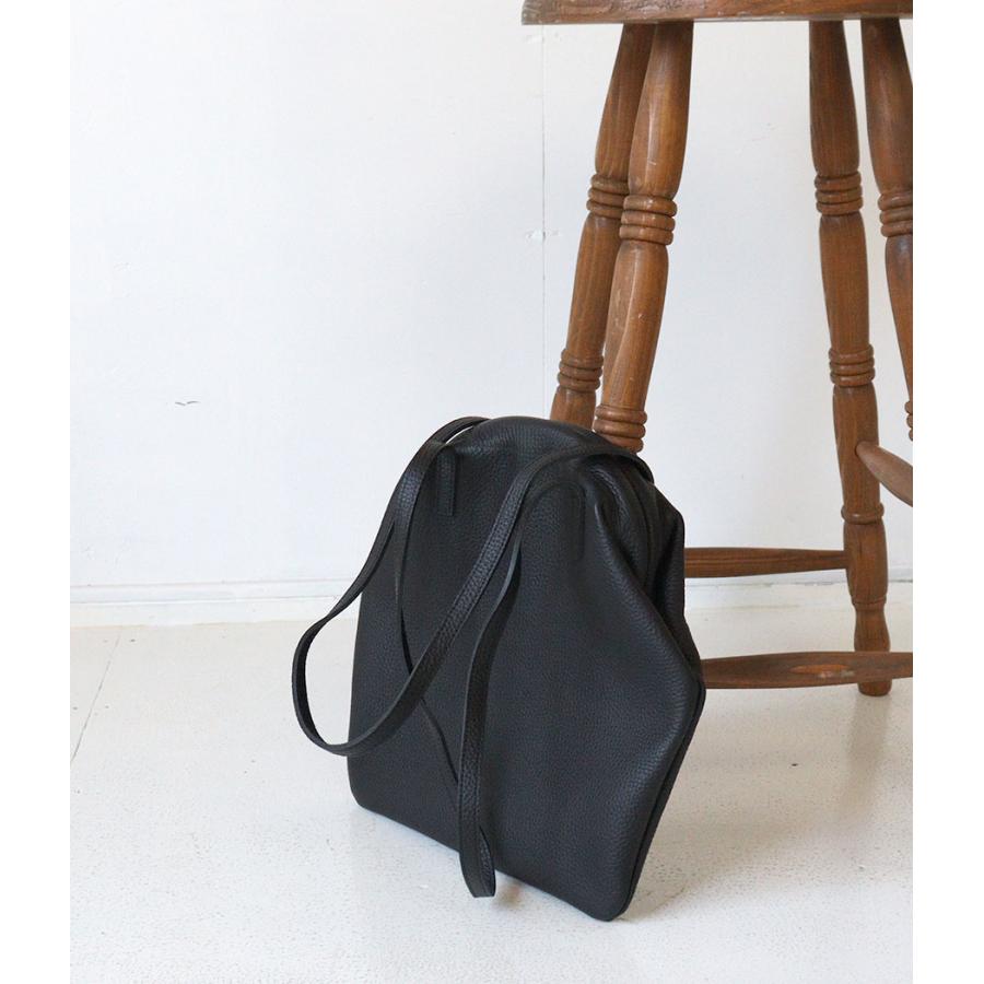 POMTATA（ポンタタ） がま口 ショルダーバッグ 本革 牛革 トートバッグ