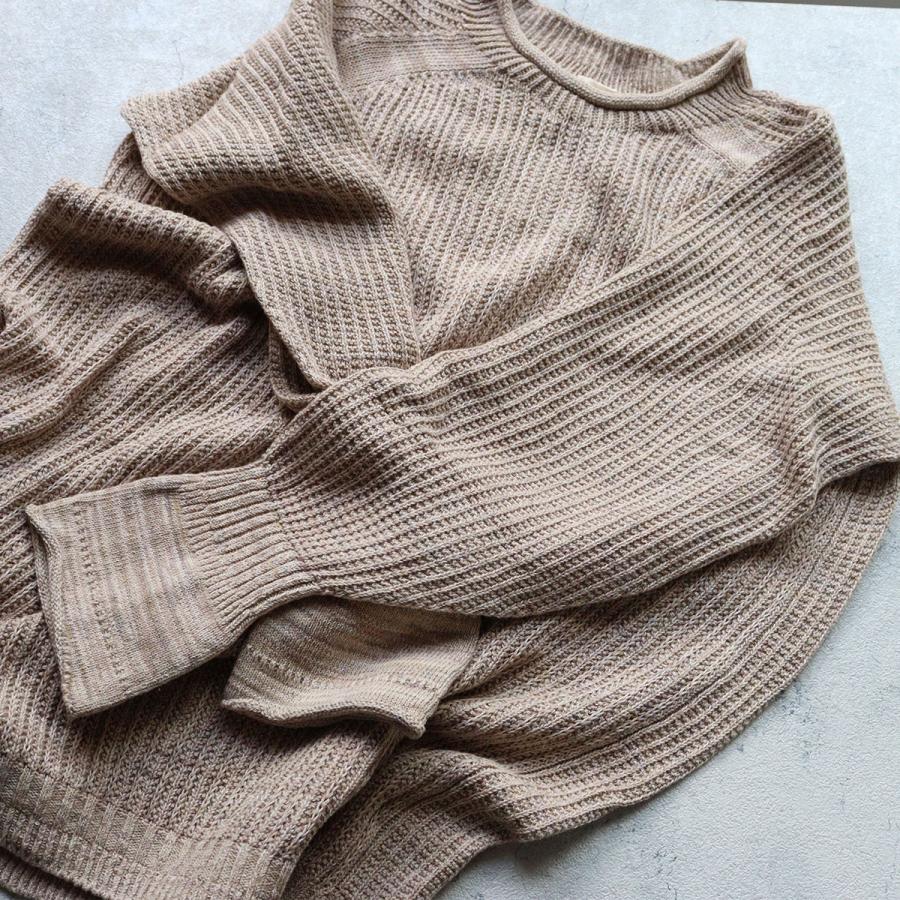 タマキニイメ po knit ポニット コットン ロールネック ベージュ 2 楽天市場】tamaki niime(タマキ ニイメ) 玉木新雌 PO knit