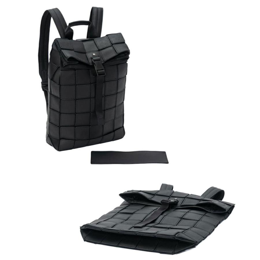 TRION（トライオン） バックパック 本革 B4 軽量 ナイロン ブラック