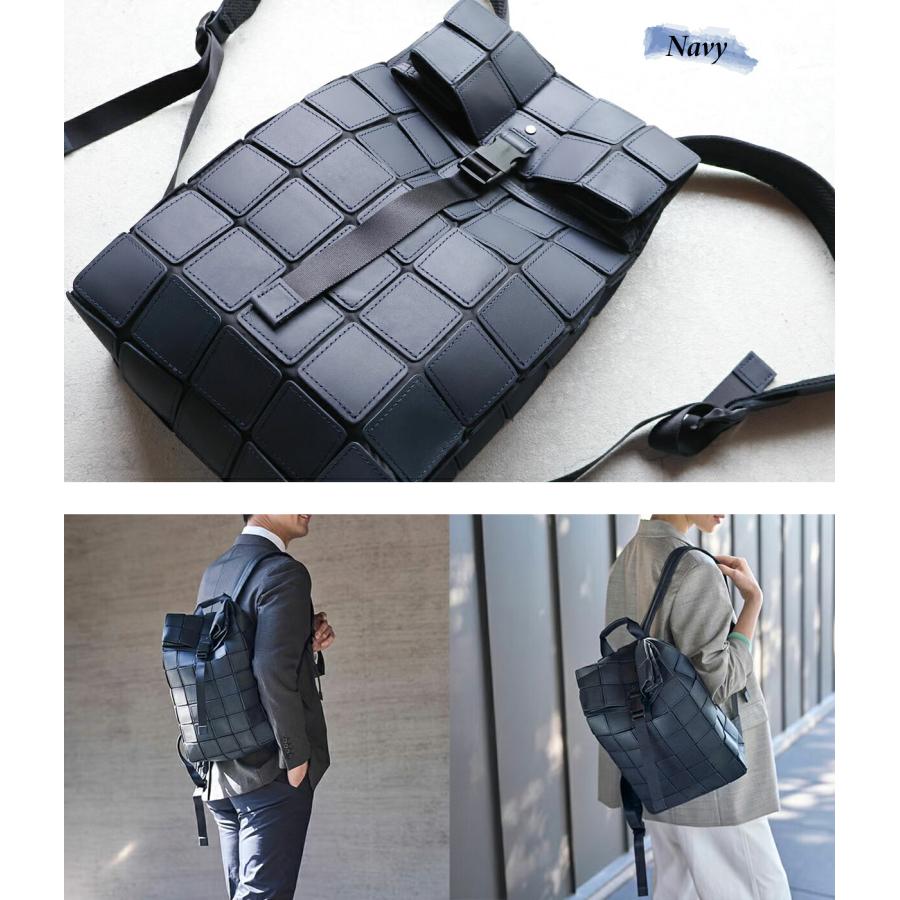 TRION（トライオン） バックパック 本革 B4 軽量 ナイロン ブラック