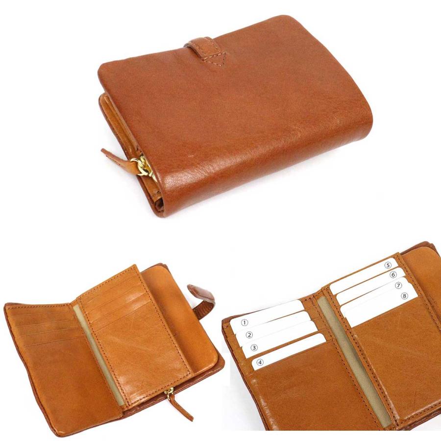 CLEDRAN（クレドラン） 二つ折り財布 ADORE アドレ WALLET M 本革 牛革