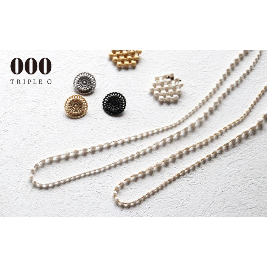 シルクリネン ネックレス 60cm 000 Triple O トリプルオゥ Sphere plus