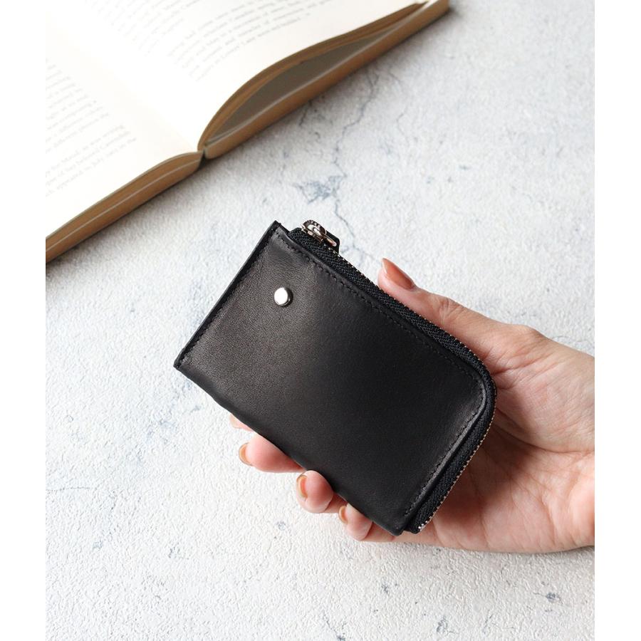 TIDEWAY（タイドウェイ） キーケース ミニ財布 L字ファスナー 牛革