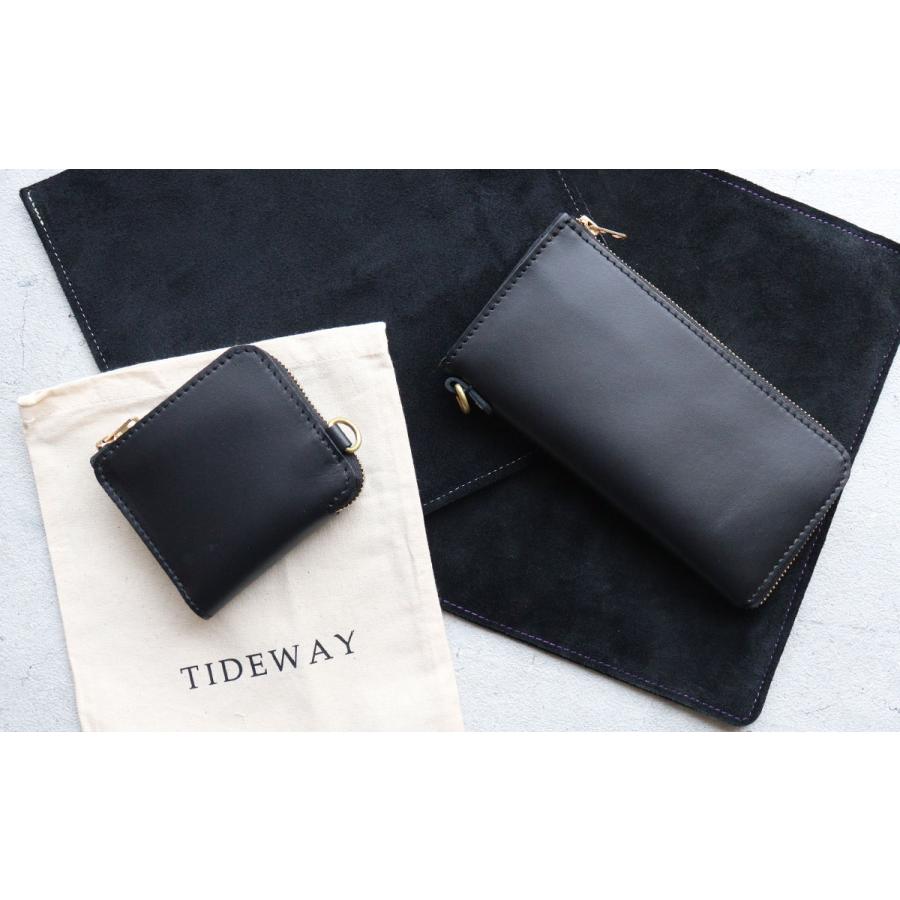 TIDEWAY（タイドウェイ） L字ファスナー 二つ折り財布 Ag+ MIDLE