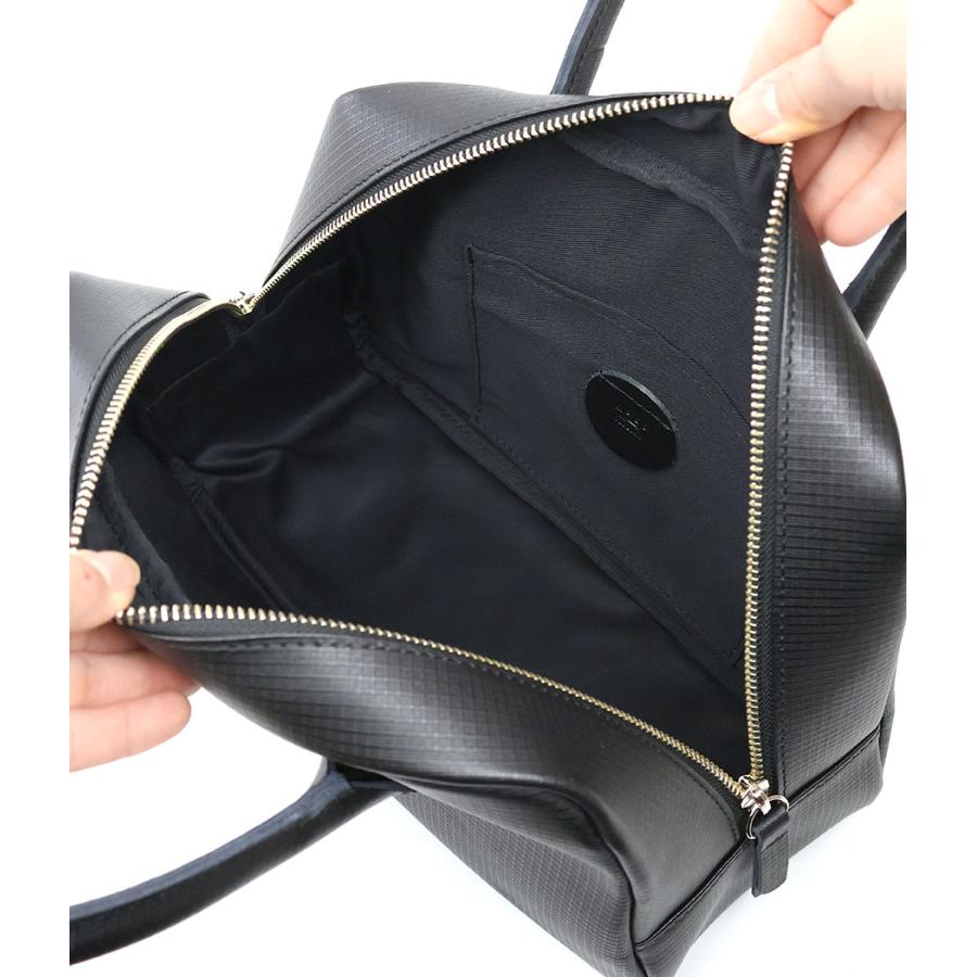 TIDEWAY（タイドウェイ） ボストンバッグ M グリッドチェック 型押し