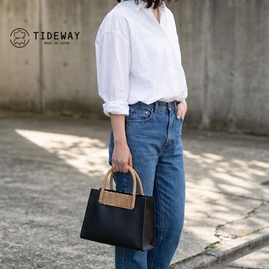 TIDEWAY（タイドウェイ） かごバッグ ARUROG×LEATHER TOTE トート 