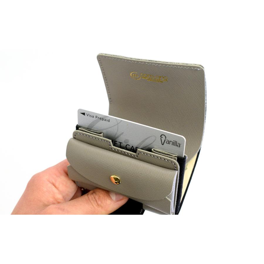 ミニ財布 com-ono コモノ TINY-002JA ミニマム財布 コンパクト 三つ折り レディース TINY-002JA BONDING ジャパンレザー 本革 日本製 動画あり | com-ono | 21