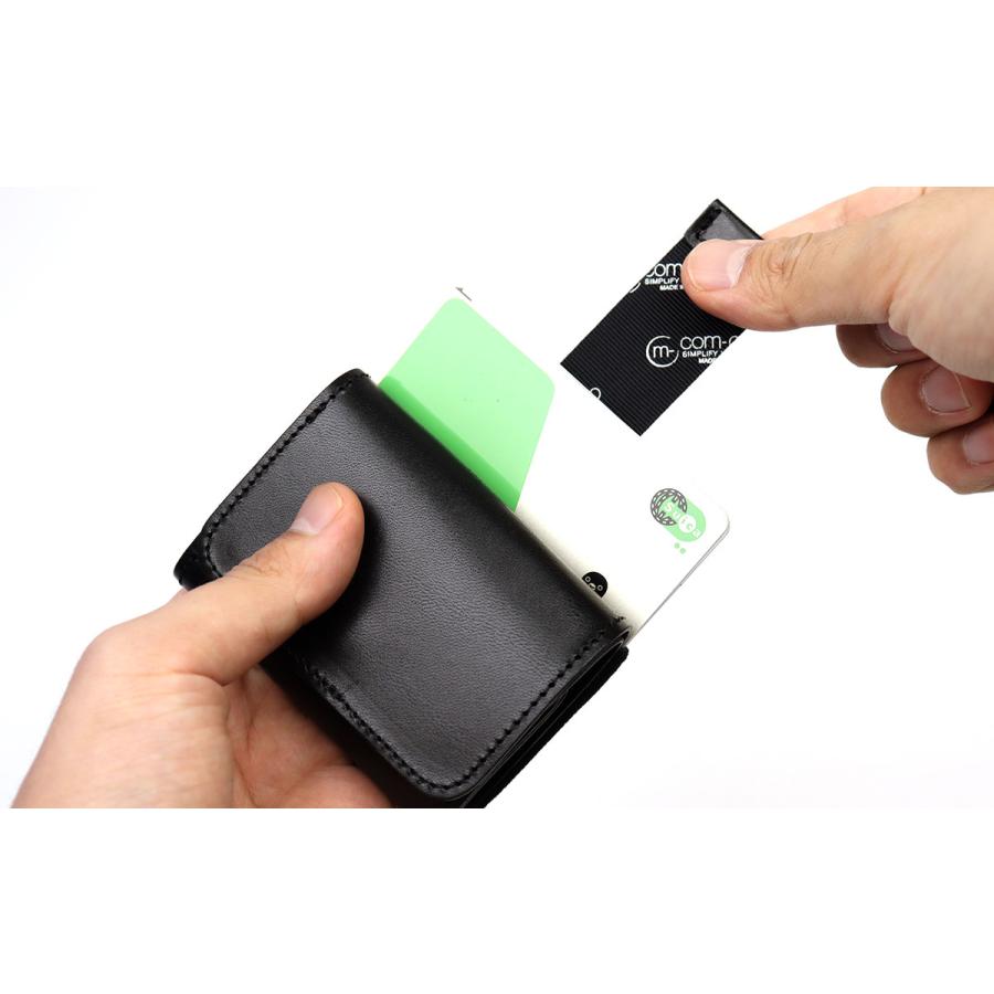 ミニ財布 com-ono コモノ TINY-005SP SUPREME ミニマム財布 コンパクト 三つ折り メンズ イタリアンレザー 本革 日本製 国産 動画あり | com-ono | 14