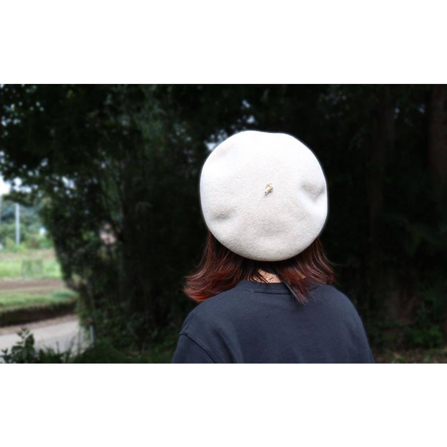 ベレー帽 玉乗り チョボ付き tuduri(ツヅリ) ウール WOOL ベレー帽 玉乗り チョボ付き tuduri(ツヅリ) ウール WOOL