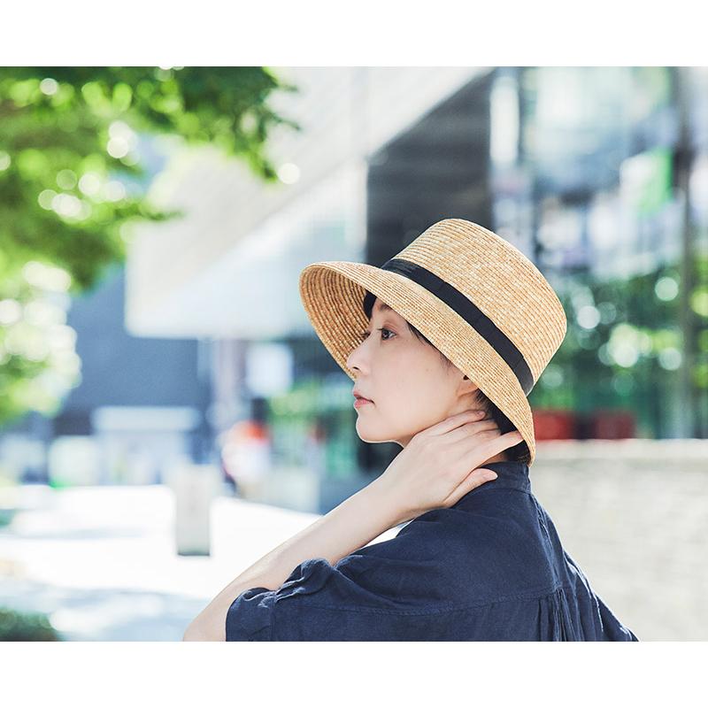 美品　田中帽子店　麦わら帽子　カサブランカ　58cm 田中帽子店 麦わら帽子 Casablanca(カサブランカ)ストローハット