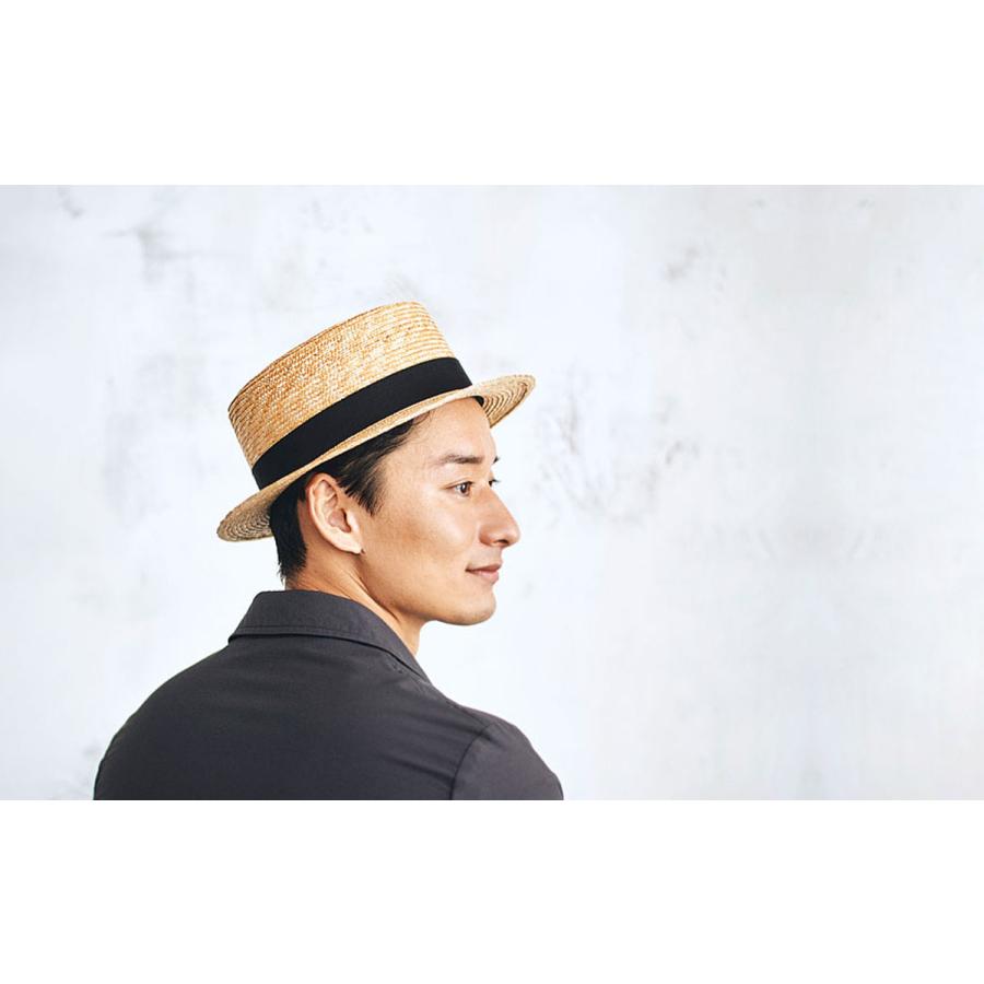 田中帽子店 カンカン帽 麦わら帽子 Marin/h(マラン・オム)ストロー