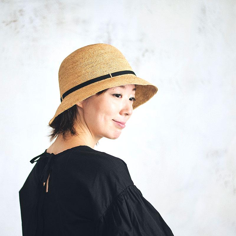 田中帽子店 ラフィア帽子 Gina(ジーナ) ショートクロッシェ レディース