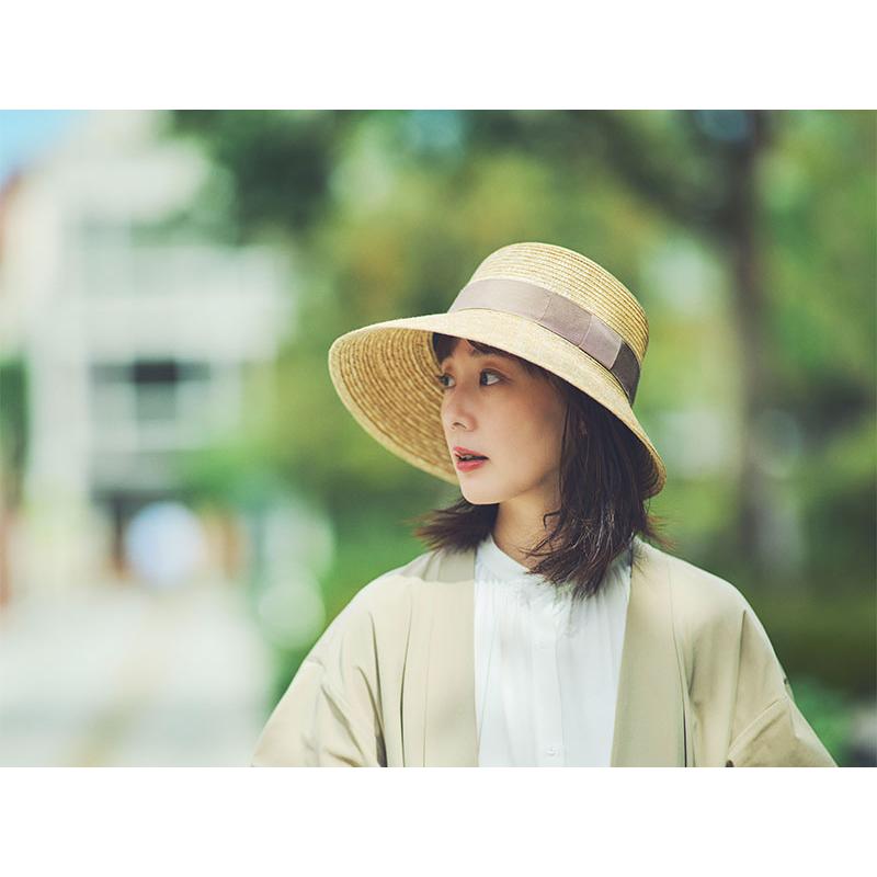 田中帽子店 麦わら帽子 Stella(ステラ)女優帽 つば長 ストローハット