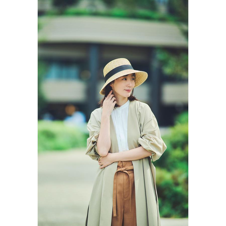 デイジーリン Hat Audrey 麦わら帽子 ベロアリボン 田中帽子店 麦わら帽子 Olivia(オリビア)女優帽 リボン ストローハット