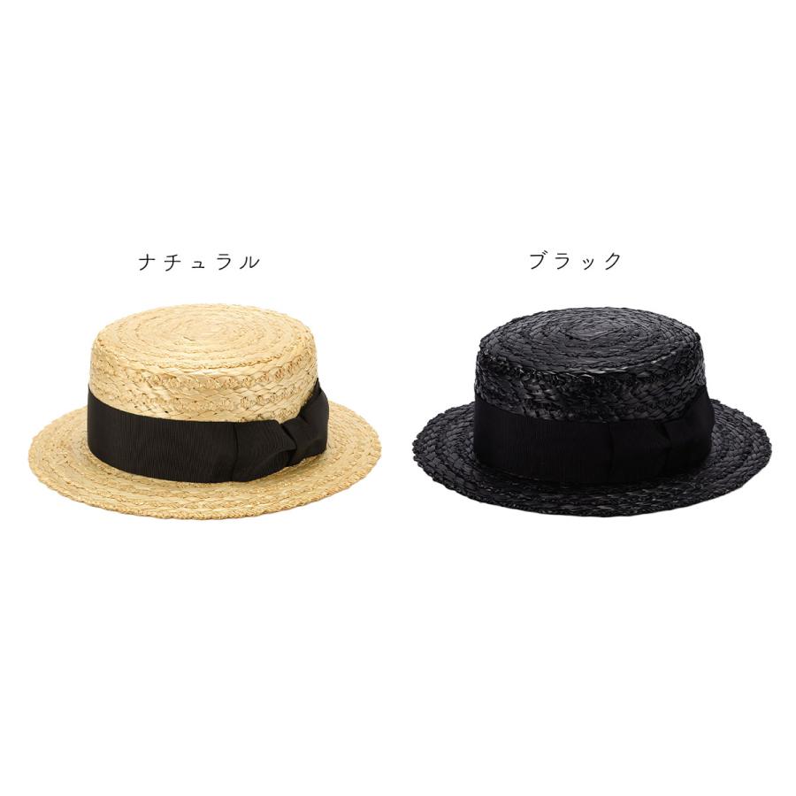 田中帽子店 カンカン帽 花麦 麦わら帽子 Orge（オルジュ）ストロー