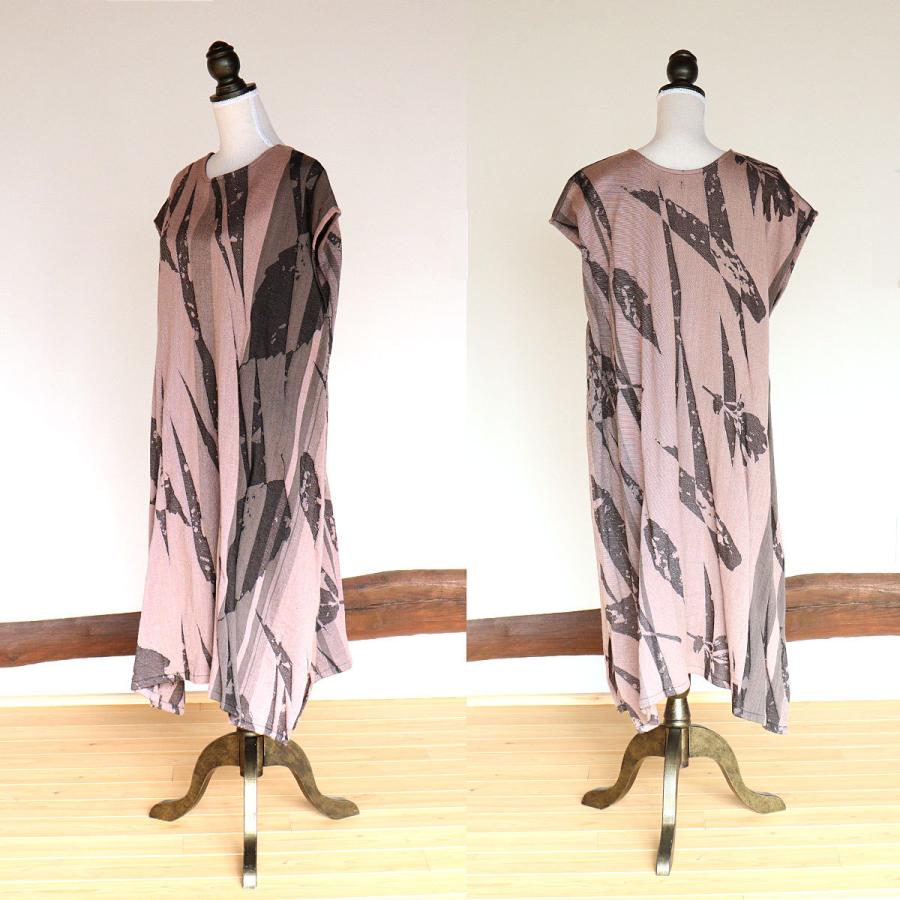 tamaki niime ワンピース 播州織 Aライン ウール WOOL fuwa-T LONG