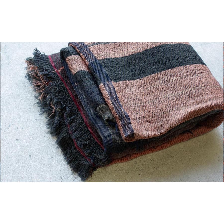 tamaki niime 播州織 ウールコットンショールL roots shawl BIG