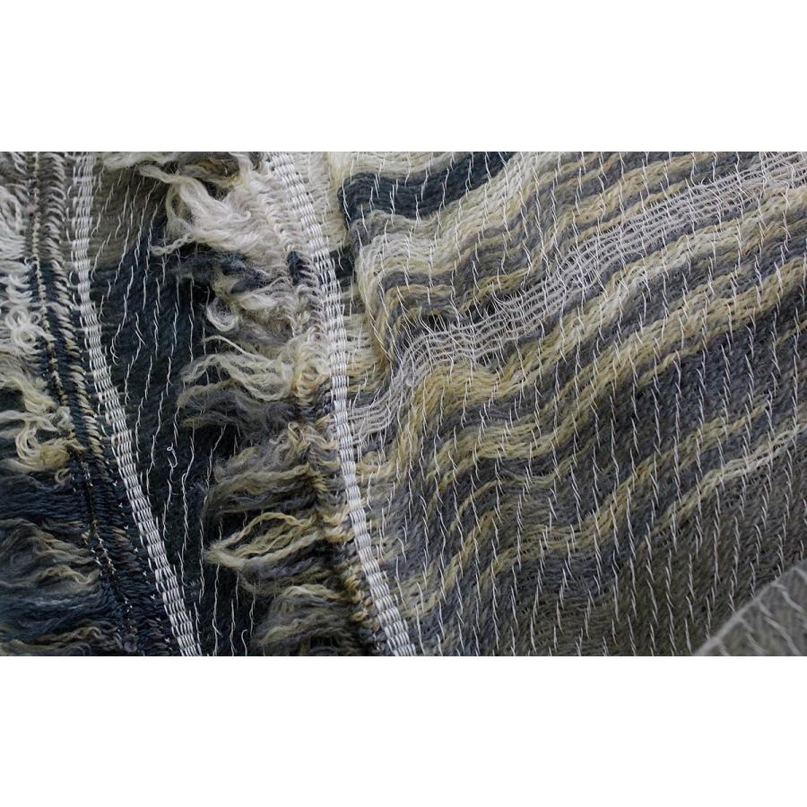 tamaki niime 播州織 ウールコットンショールL roots shawl BIG一重