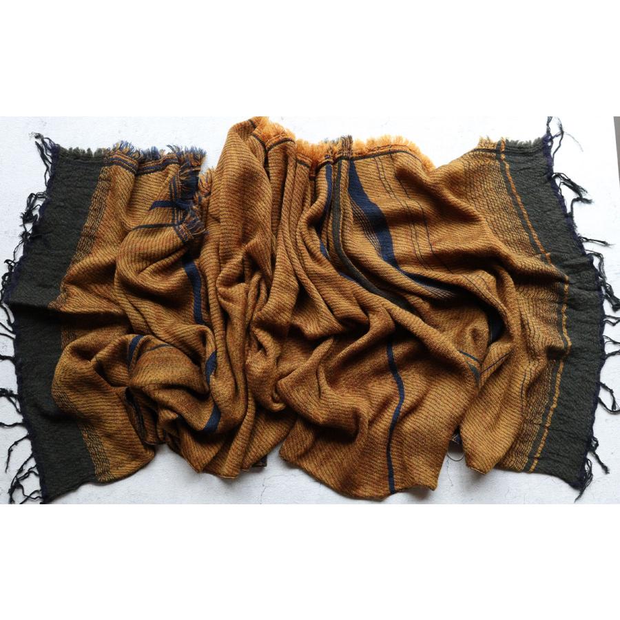tamaki niime 播州織 ウールコットンショールM roots shawl MIDDLE 55