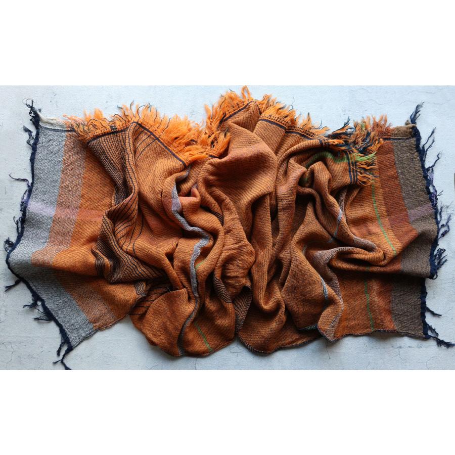 tamaki niime 播州織 ウールコットンショールM roots shawl MIDDLE 55