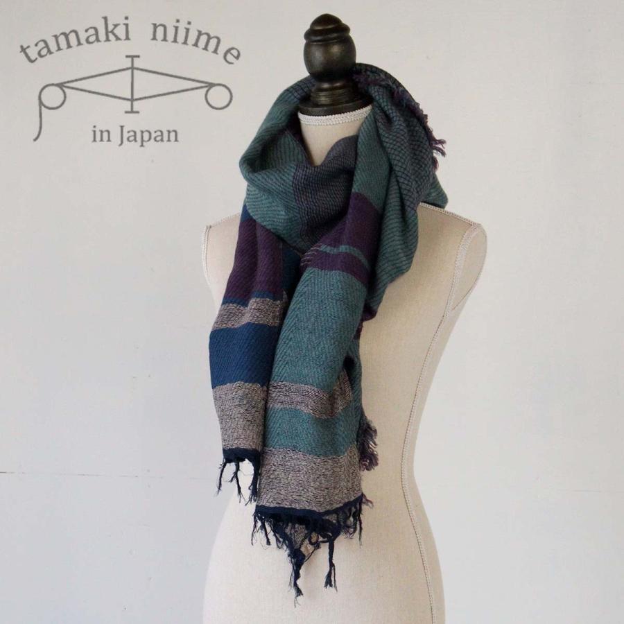 SALE／59%OFF】 播州織 ウールコットンショール M roots shawl MIDDLE