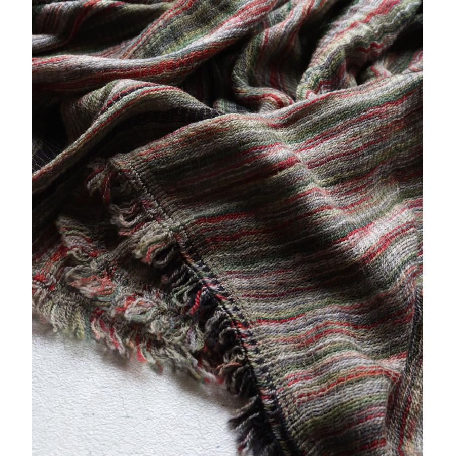 tamaki niime 播州織 ウールコットンショールM roots shawl MIDDLE 55