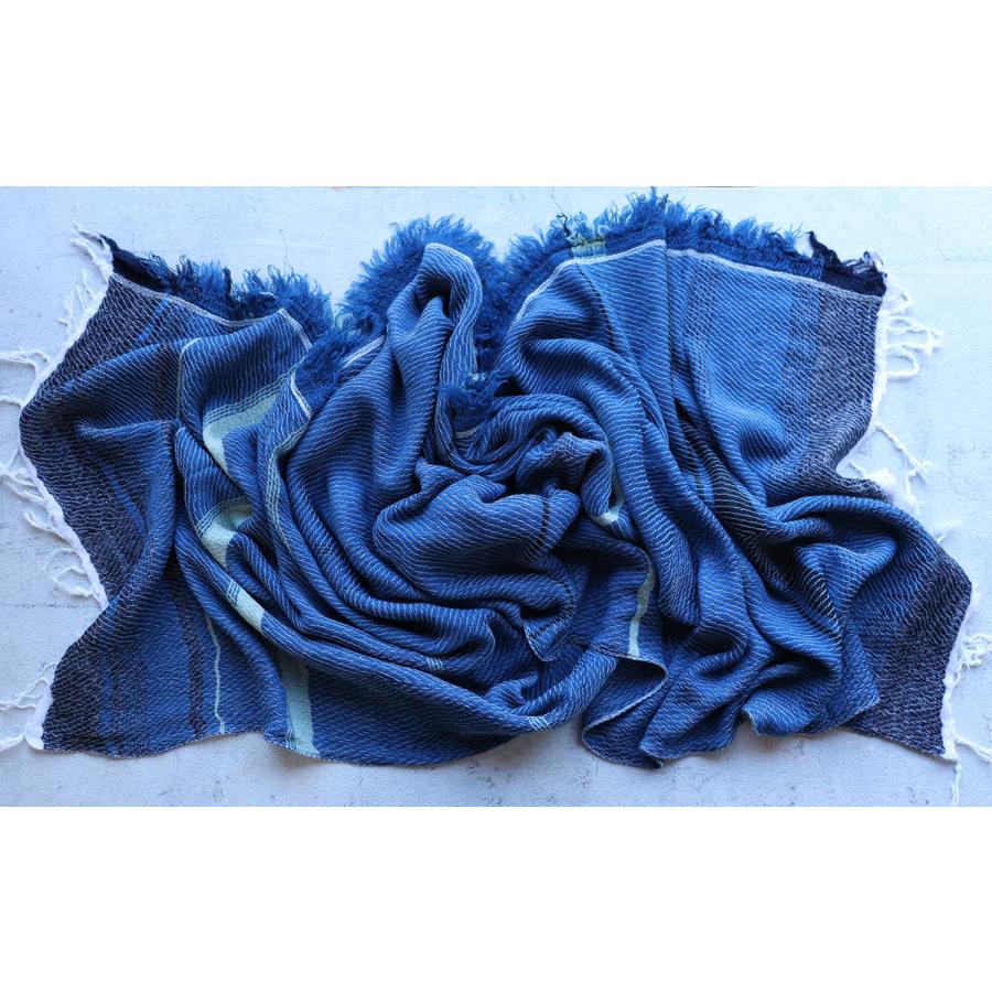 tamaki niime 播州織 ウールコットンショールM roots shawl MIDDLE 55