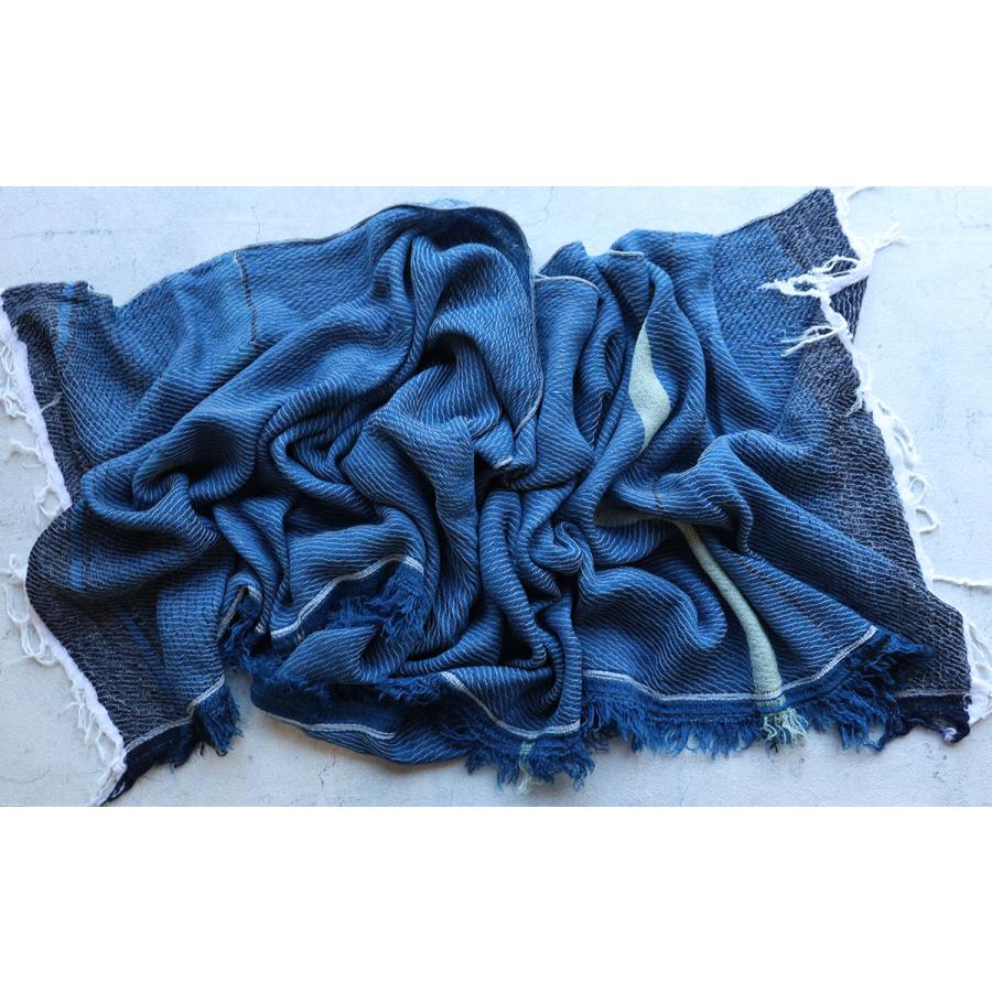 tamaki niime 播州織 ウールコットンショールM roots shawl MIDDLE 55