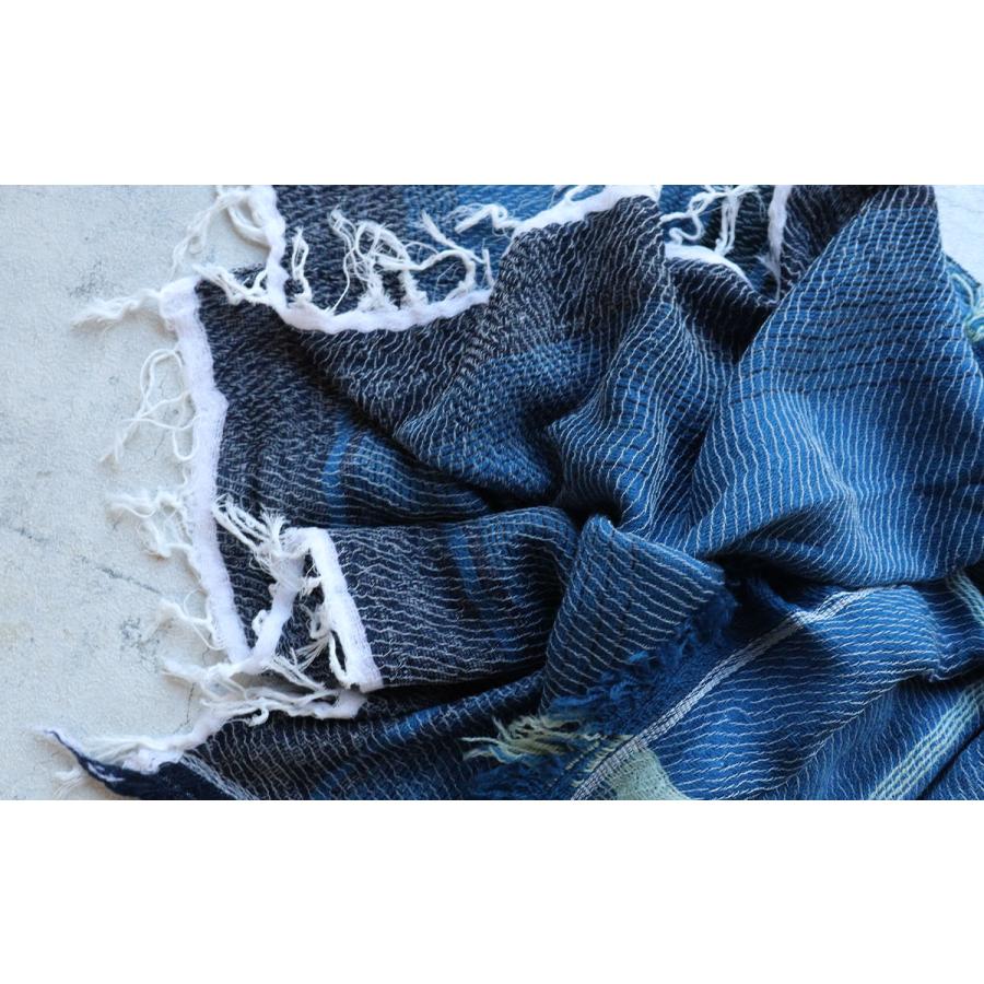 tamaki niime 播州織 ウールコットンショールM roots shawl MIDDLE 55