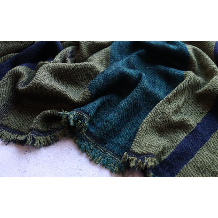 tamaki niime 播州織 ウールコットンショールM roots shawl MIDDLE 55