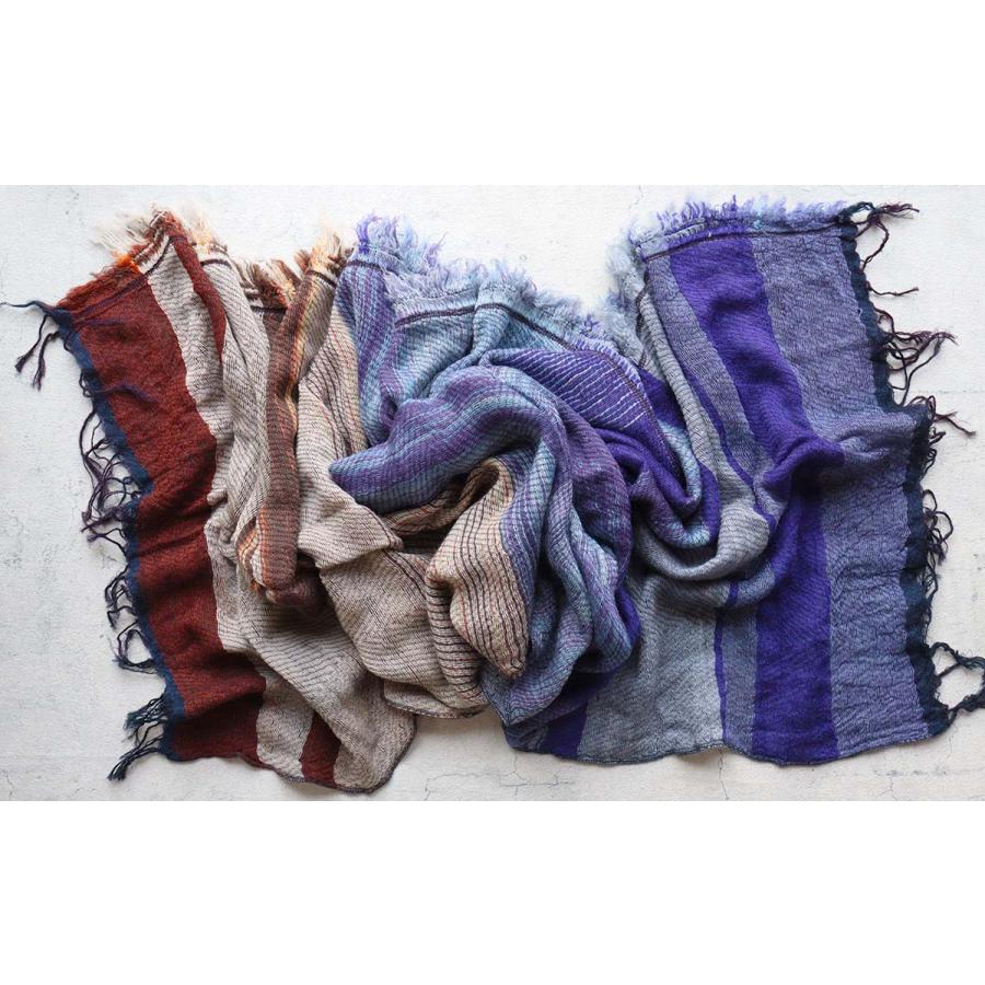 tamaki niime 播州織 ウールコットンショールM roots shawl tamaki niime 播州織 ウールコットンショールM roots shawl