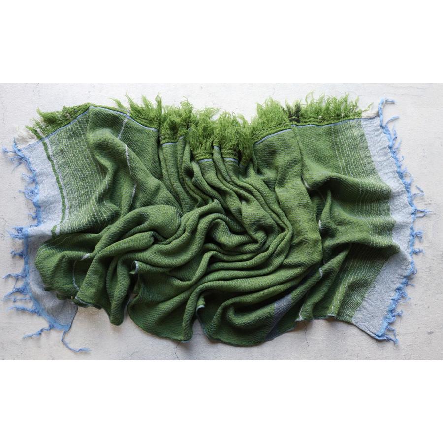 tamaki niime 播州織 ウールコットンショールM roots shawl MIDDLE 55