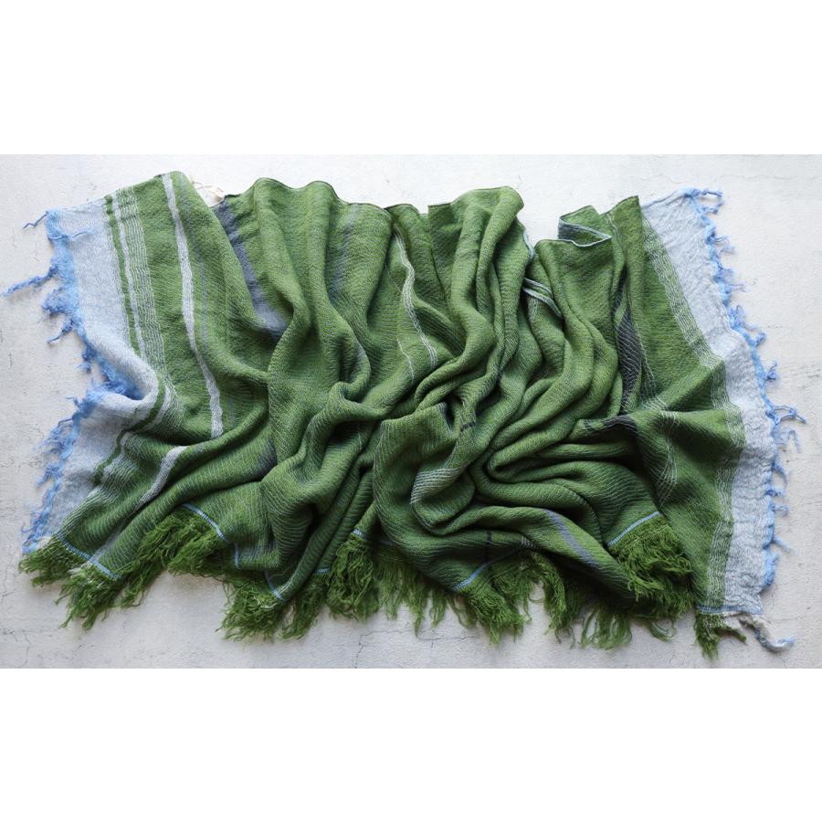 tamaki niime 播州織 ウールコットンショールM roots shawl MIDDLE 55