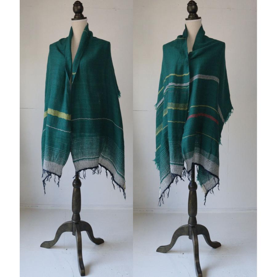tamaki niime 播州織 ウールコットンショールM roots shawl MIDDLE 55
