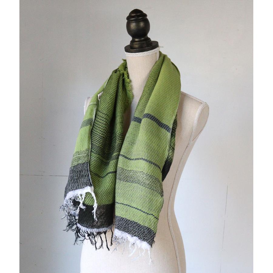 tamaki niime 播州織 ウールコットンショールS roots shawl SMALL 55