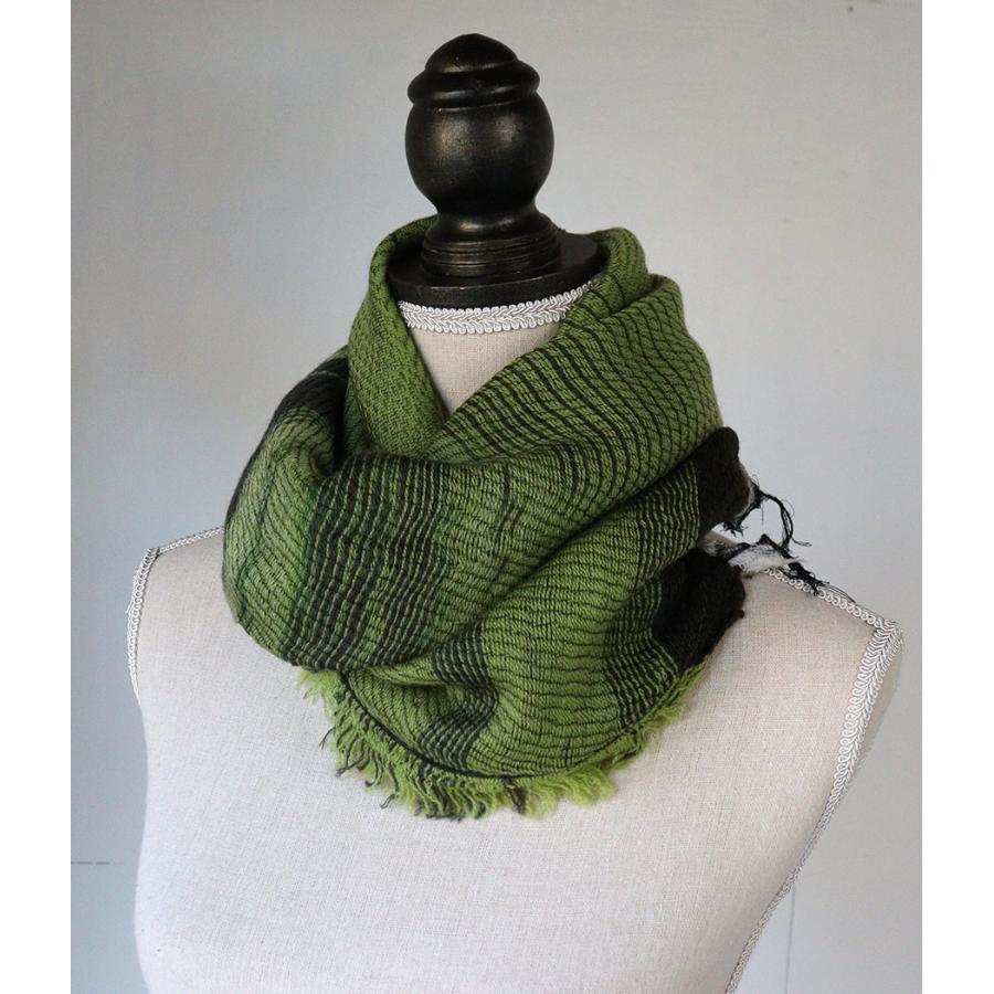 tamaki niime 播州織 ウールコットンショールS roots shawl SMALL 55