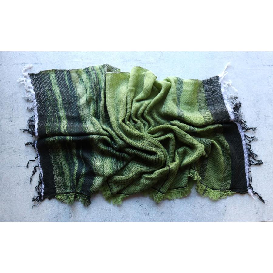tamaki niime 播州織 ウールコットンショールS roots shawl SMALL 55