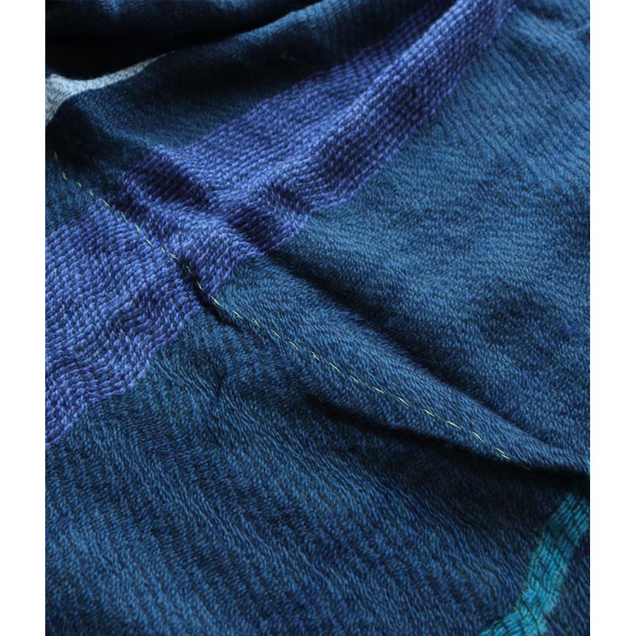 tamaki niime 播州織 ウールコットンショールS roots shawl SMALL 55